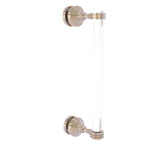 Pacific Grove 12 in. Single Side Shower Door Pull with Dotted Accents in Antique Pewter