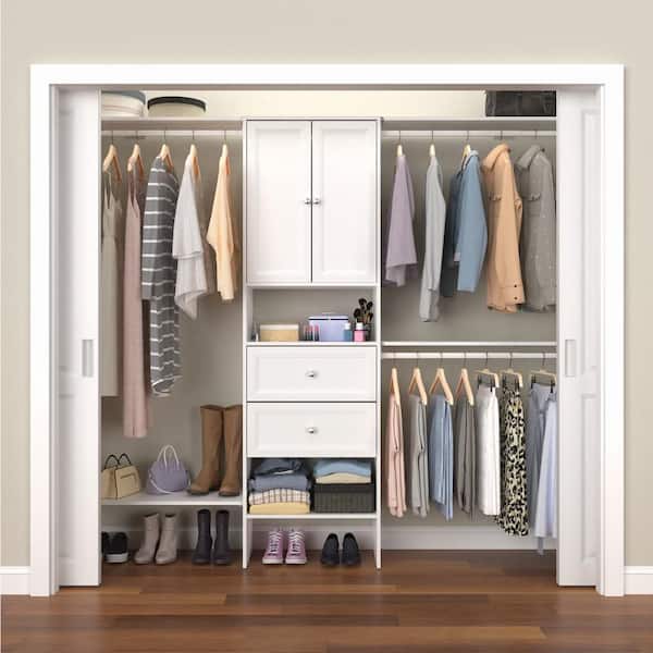 ClosetMaid Selectives 85 W x 121 W White Premium Wood