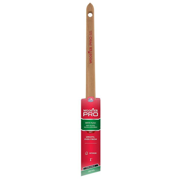 Wooster 1 in. Pro Nylon Thin Angle Sash Brush