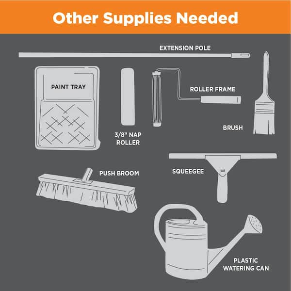 Rust-Oleum EpoxyShield 1 gal. Gray High-Gloss 1 Car Garage