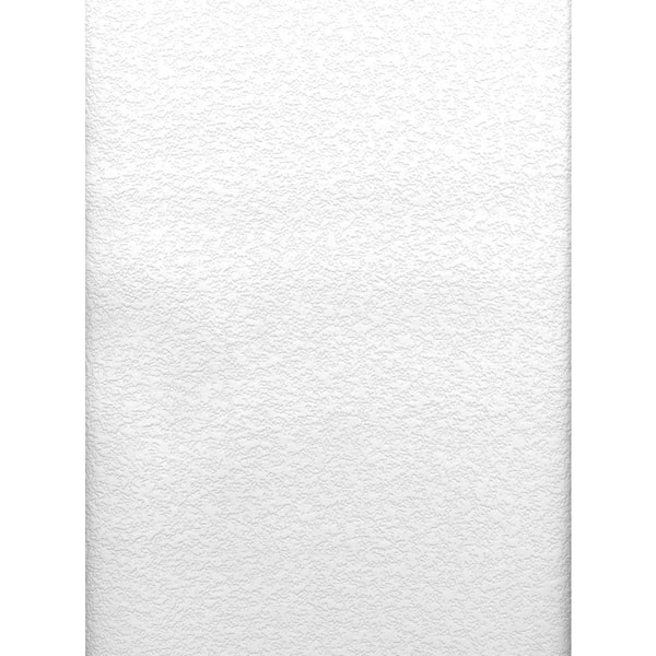 Brewster Paintable Styrene Raised Stucco Texture White & Off-White Wallpaper Sample