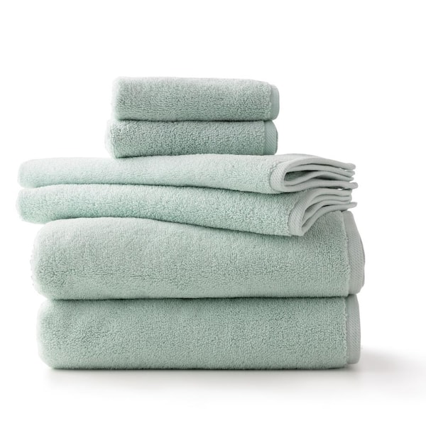 Linenspa Essentials 6-Piece Mint Luxury Cotton Towel Set