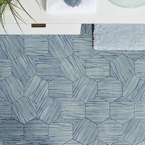 Eclipse Zen Ocean Turquoise 7.79 in. x 8.98 in. Matte Porcelain Floor and Wall Tile (6.03 sq. ft./Case)