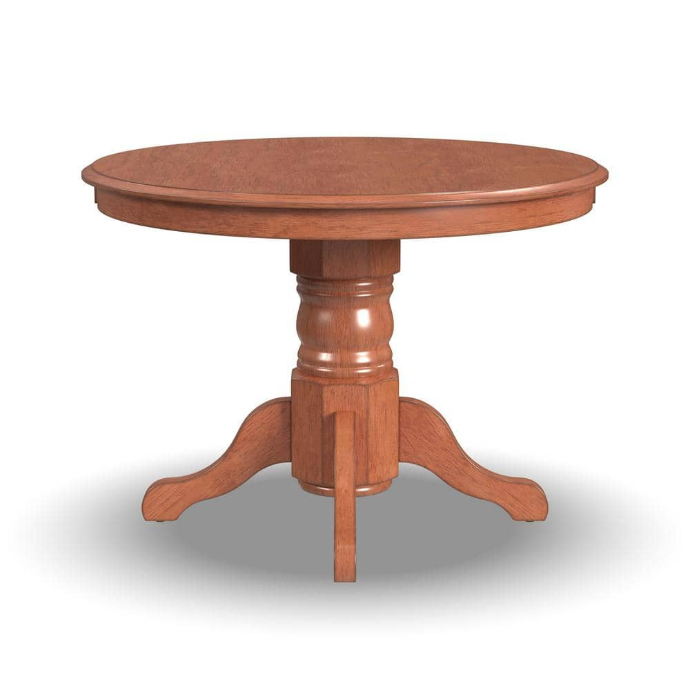 Saeko Round Dining Table, Oiled Wood & Oak legs