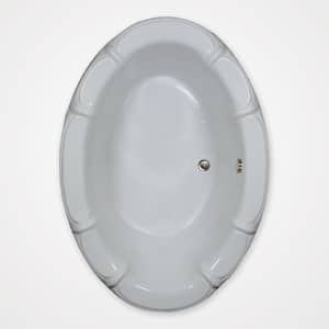 68 in. Acrylic Rectangular Drop-in Bathtub in White
