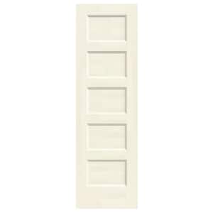 24 in. x 80 in. Conmore French Vanilla Paint Smooth Solid Core Molded Composite Interior Door Slab