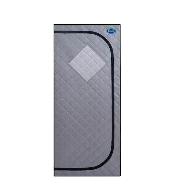Spygo Moray 1-Person Indoor Full Size Grey Portable Infrared Sauna Tent with Foldable Chair