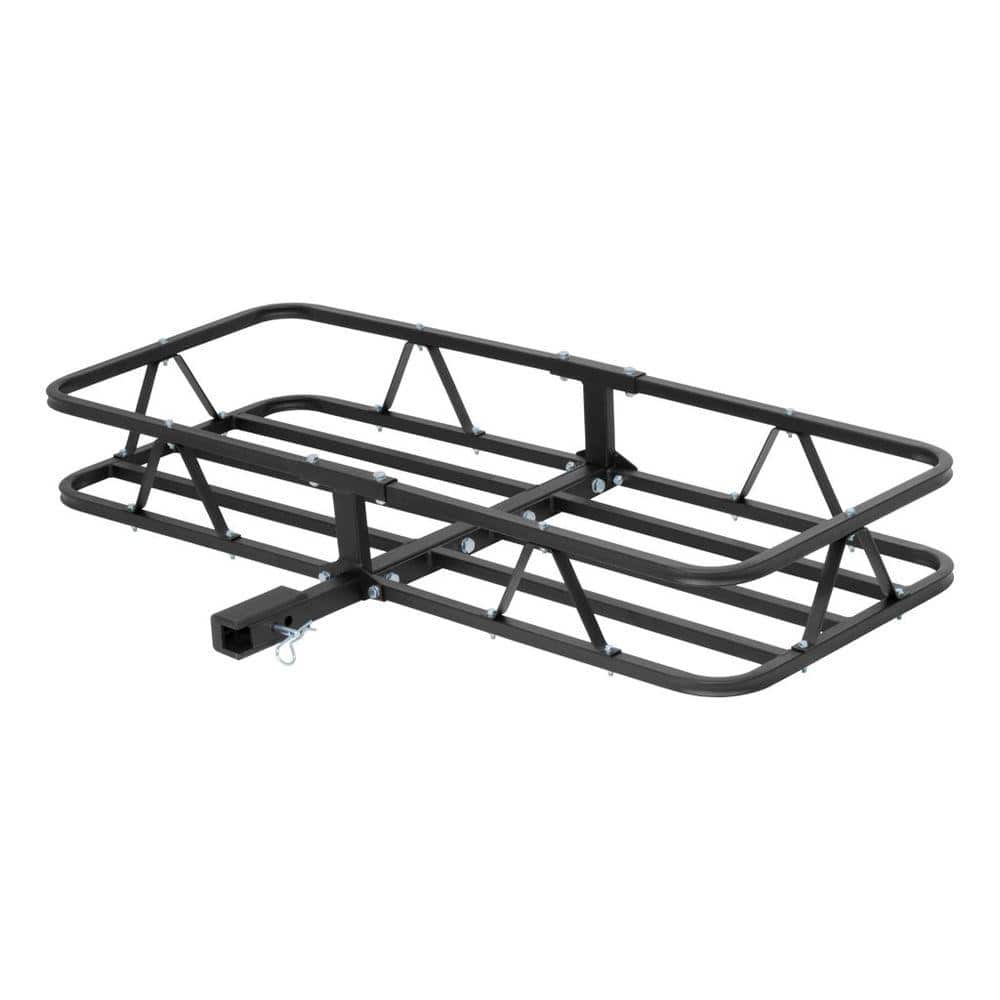CURT 500 lb. Capacity 48 in. x 20 in. Steel Basket Style Hitch Cargo Carrier  for 2 in. Receiver with Adapter Sleeve 18145 - The Home Depot