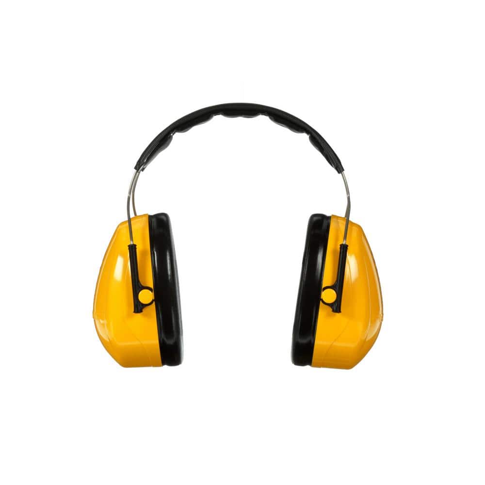 3M Peltor Optime 98 Yellow/Black, Over-The-Head Earmuffs, NRR 25 dB H9A -  The Home Depot