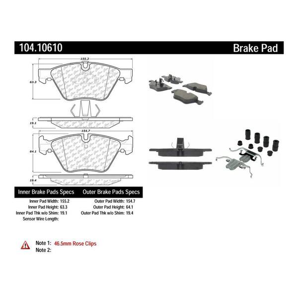 Centric Parts Disc Brake Pad Set