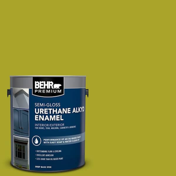 BEHR PREMIUM 1 gal. #P340-7 Venom Urethane Alkyd Semi-Gloss Enamel Interior/Exterior Paint