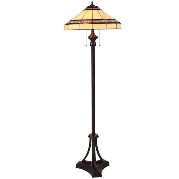 Hampton Bay Addison 60.25 in. Oil-Rubbed Bronze Floor Lamp with CFL Bulbs