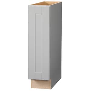 Shaker 9 in. W x 24 in. D x 34.5 in. H Assembled Base Kitchen Cabinet in Dove Gray