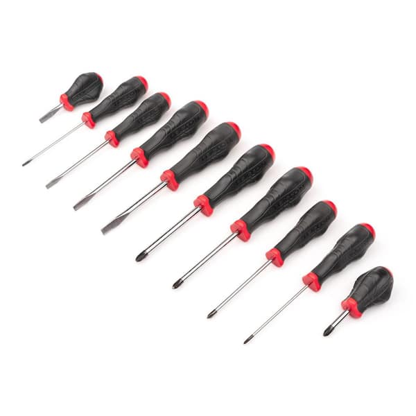 TEKTON High-Torque Screwdriver Set, 10-Piece (#0-#3,1/8-5/16 in.)