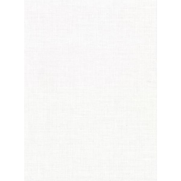 Upton White Faux Linen Wallpaper Sample