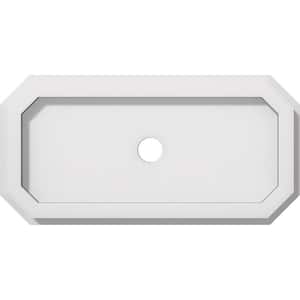 1 in. P X 12 in. W X 6 in. H X 1 in. ID Emerald Architectural Grade PVC Contemporary Ceiling Medallion