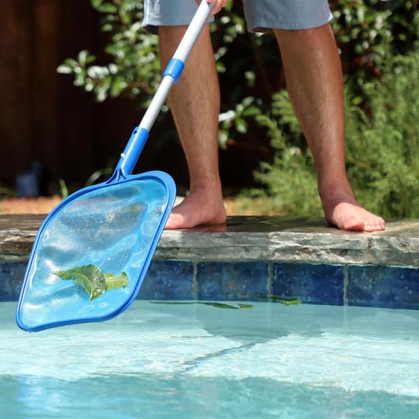 HDX Heavy-Duty Aluminum Leaf Rake for Swimming Pools and Spas