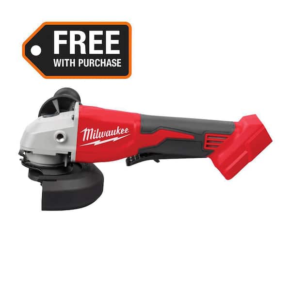 M18 18V Lithium-Ion Brushless Cordless 4-1/2 in./5 in. Grinder w/Paddle Switch (Tool-Only)