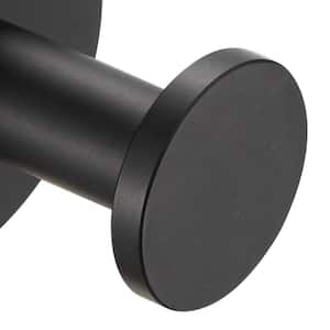 Symmons Dia Knob Wall Mounted Bathroom Robe/Towel Hook in Matte Black 353RH- MB - The Home Depot