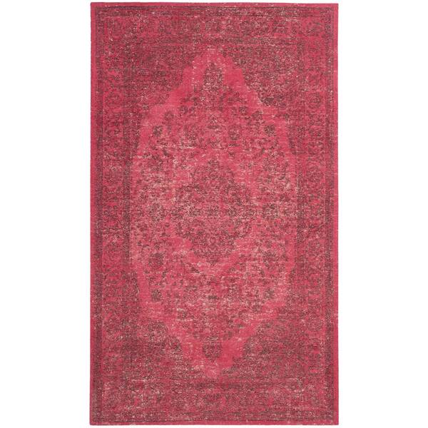 SAFAVIEH Classic Vintage Fuchsia 3 ft. x 5 ft. Border Area Rug