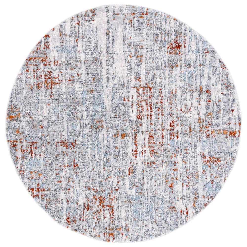 Toscana 7 ft. x 7 ft. Ivory/Gray Distressed Round Area Rug price history on PriceWatchPro