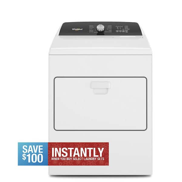 7 cu. ft. White Top Load Gas Moisture Sensing Dryer
