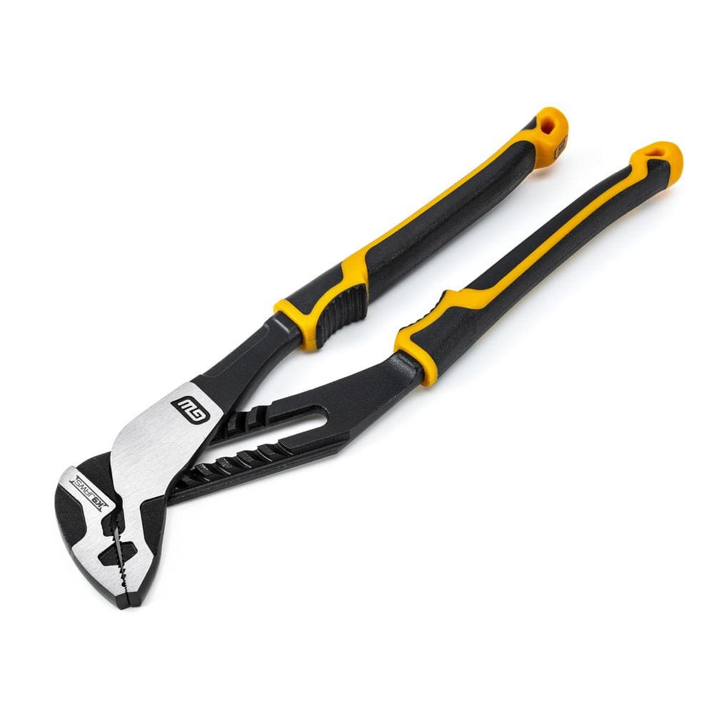 GEARWRENCH 10 in. PITBULL K9 Straight Jaw Dual Material Grip Tongue and ...