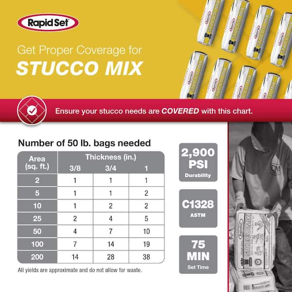 50 lbs. Stucco Mix
