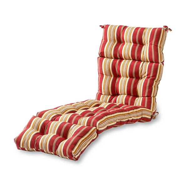 Greendale Home Fashions Roma Stripe Outdoor Chaise Lounge Cushion