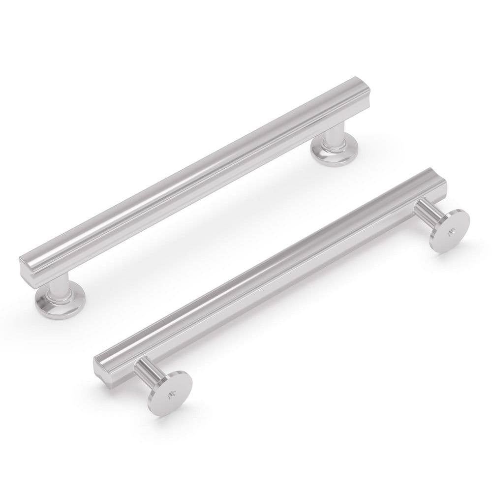 Chrome 6-5/16" Modern Matte Cabinet Bar Pull