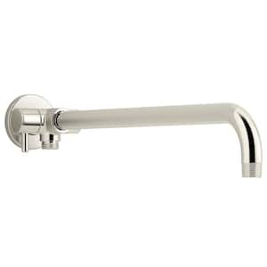 Wall-Mount Rainhead Arm with 3-Way Diverter in Vibrant Polished Nickel