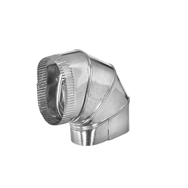 Master Flow 6 in. 90-Degree Oval Flat Elbow