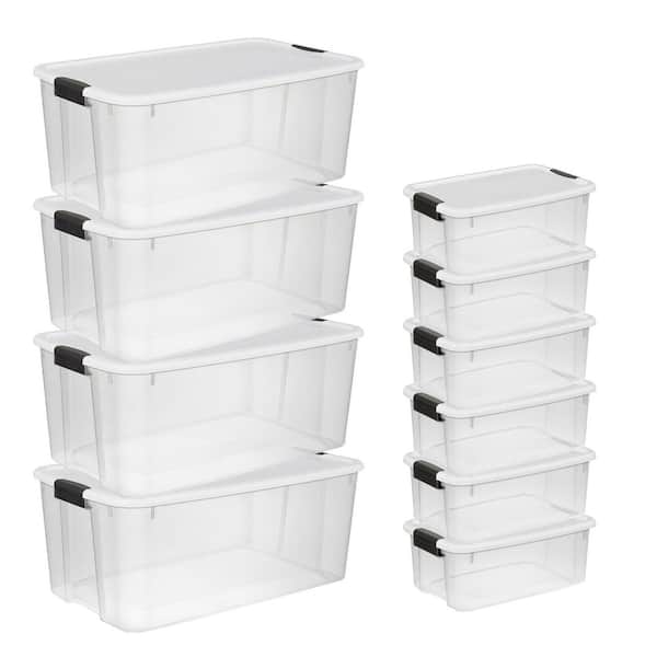 116-Qt. Latch Lid Tote (4-Pack), 18-Qt. Latch Lid Tote (6-Pack)
