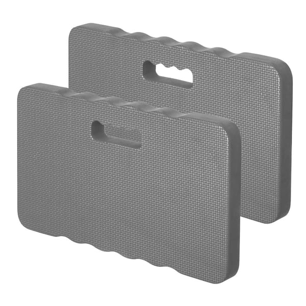 Extra Thick Large Foam Kneeling Pad for Gardening Workouts & Floor Work Comfortable Knee Cushion Mat, Set of 2 Grey