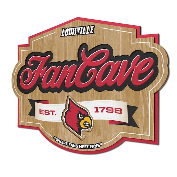 YouTheFan NCAA Louisville Cardinals Fan Cave Sign