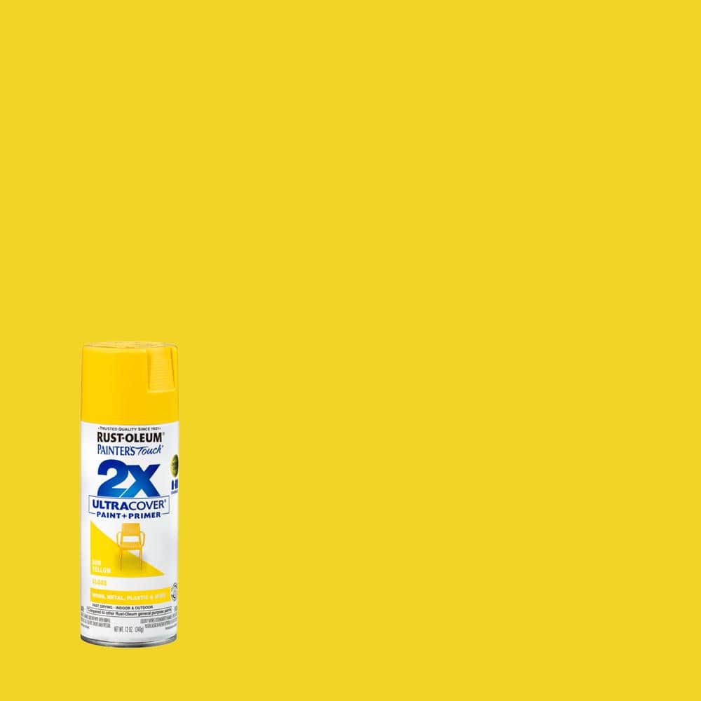 Rust-Oleum Painter's Touch 2x 12 oz. Gloss Sun Yellow General Purpose Spray Paint (6-pack)