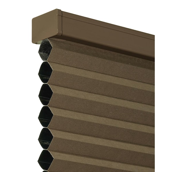 Chicology Cut-to-Size Barnwood Cordless Blackout Insulating Polyester Cellular Shade 33.5 in. W x 72 in. L