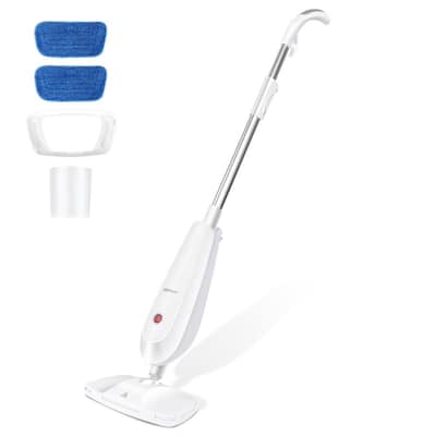  Steam Mop, Detachable Handheld 12-in-1 Steam Mop Cleaner w/  230 °F Steam Cleaning, 2 Steaming Modes, 70° Flexible Handle & 300° Swivel  Head, Mop Steamer for Floor Cleaning, Hardwood, Carpet
