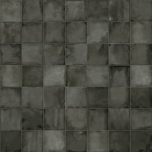 Poise Hush Dark Green Matte 8 in. x 8 in. Smooth Square Porcelain Floor and Wall Tile Sample