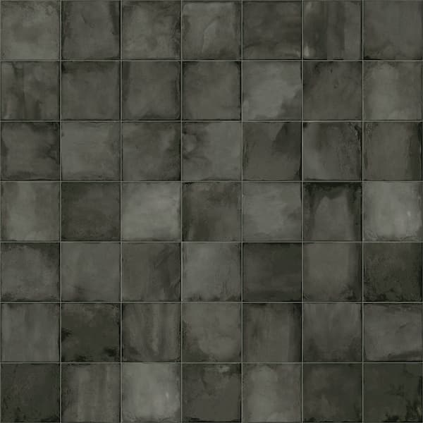 ANDOVA Poise Hush Dark Green Matte 8 in. x 8 in. Smooth Square Porcelain Floor and Wall Tile Sample