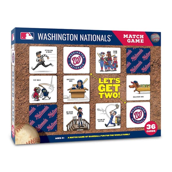 YouTheFan MLB Washington Nationals Licensed Memory Match Game