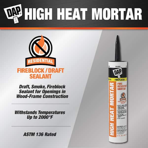 10.1 oz. Black High Heat Mortar Sealant (12-Pack)