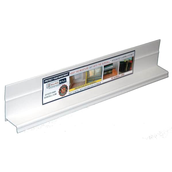 SureSill 1-3/8 in. x 84 in. PVC Sloped Head Flashing for Door and Window Installation (Case of 20)
