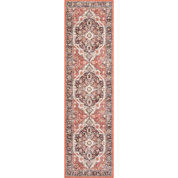 Kings Court Zazzu Traditional Medallion Washable, Multi 2 ft. x 7 ft. Runner, Area Rug