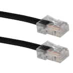 200 ft. Cat 6 Gigabit Solid Black 23AWG Patch Cord with POE Support