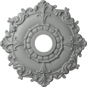 18" x 3-1/2" ID x 1-1/2" Riley Urethane Ceiling Medallion (Fits Canopies upto 4-5/8"), Primed White