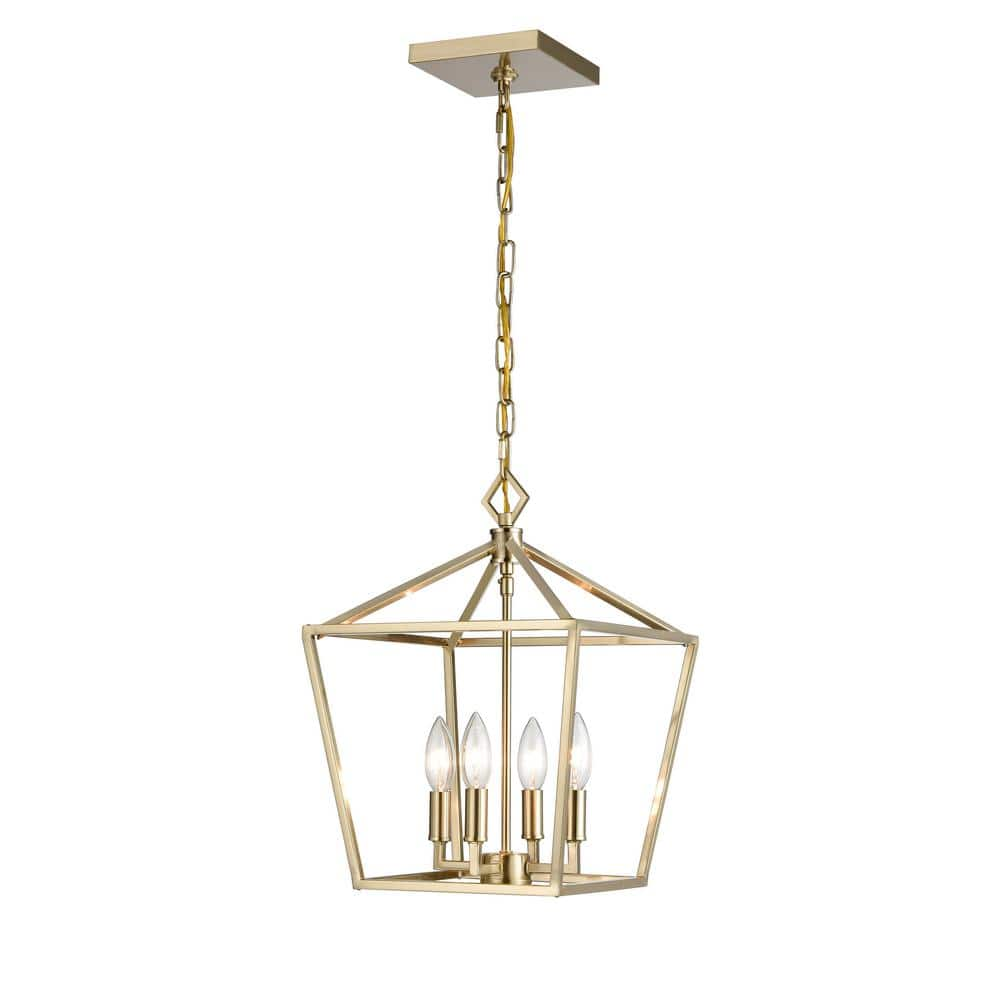 Millennium Lighting Delvona 4-Light Modern Gold Modern