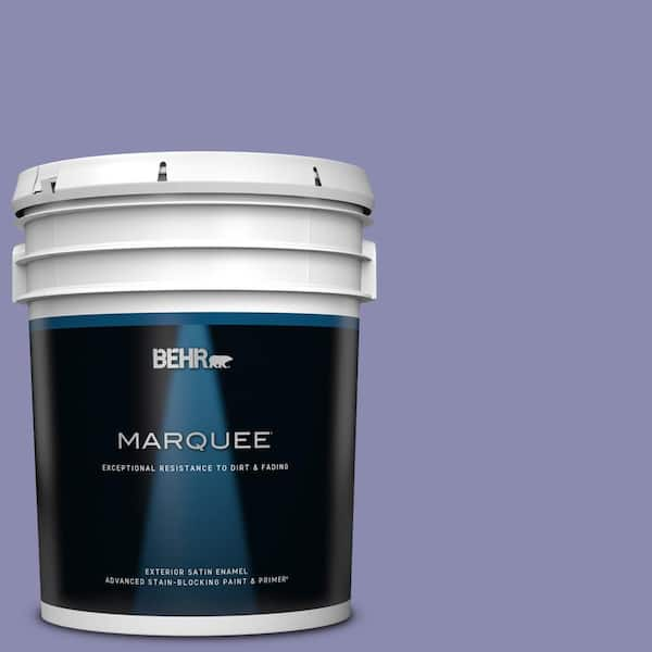 BEHR MARQUEE 5 gal. M550 5 Violet Aura Satin Enamel Exterior