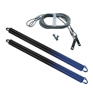 140 lbs. Dark Blue Garage Door Extension Spring with Safety Cables (2-Pack)