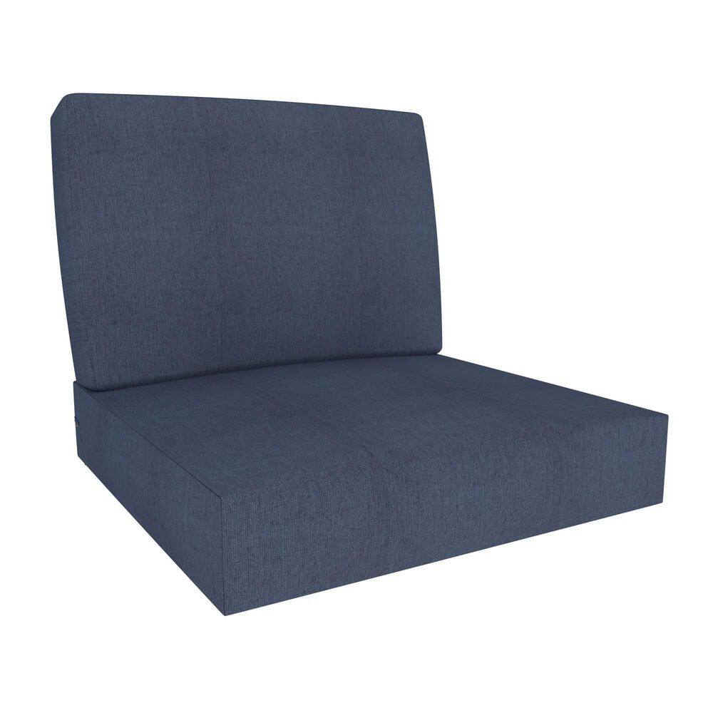 24 in W x 24 in D Sunbrella Deep Seat Outdoor Replacement Cushion in Navy Blue price history on PriceWatchPro